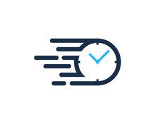 Speed Time Icon Logo Design Element