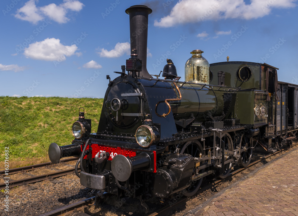Steam Train at Station Enkhuizen
