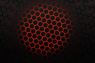 Wall Mural - Tech Abstract hexagon background, modern geometric background, wallpaper