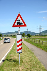 Sticker - Verkehrsschild Bahnübergang 