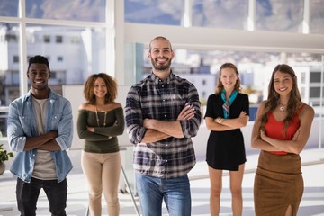 Sticker - Group of colleagues standing with arms crossed