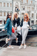 © teksomolika - three beautiful girls on the street
