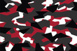 vector background of  red geometric camouflage