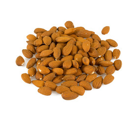 Sticker - almonds isolated on white