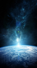 Leinwandbilder - Planet Earth in space 3D rendering elements of this image furnished by NASA