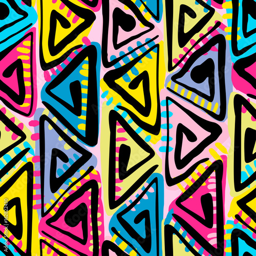 Stoffe zum Nähen Nahtlose Boho tribal Muster.