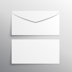 Wall Mural - envelope front and back mockup template