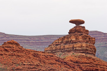 Wall Mural - the mexican hat rock , utah. usa