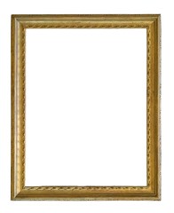 Gold frame for paintings, mirrors or photos or background