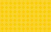 White Line Square  On The Yellow Pattern Abstract Background.