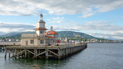 Wall Mural - Victorian buildings on the pier at Dunoon on the Firth of Clyde