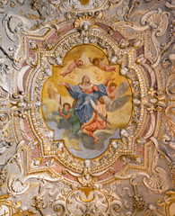 Wall Mural - Painting decorated ceiling of an ancient Christian church.