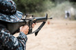 © starkytang - Thai soldier shooting rifles at firing range