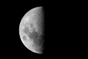 Wall Mural - half moon refers to the two lunar phases commonly known as first quarter and last quarter.
