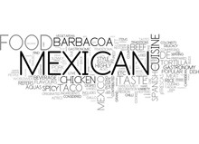 ADD SPICE TO YOUR LIFE WITH MEXICAN FOOD TEXT WORD CLOUD CONCEPT