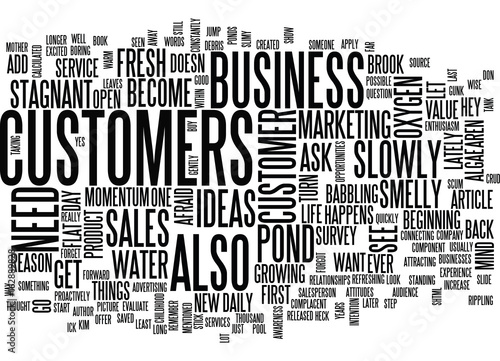 Fotografia, Obraz ARE YOUR SALES STAGNANT AND SMELLY TEXT WORD CLOUD CONCEPT