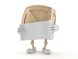 Sticker - Crate character with blank sheet of paper