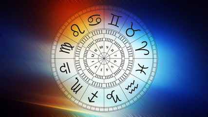 Wall Mural - zodiac astrology signs for horoscope
