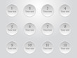 © breezyint - Infographic template. Abstract round concave elements on background. Vector illustration.