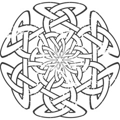 Celtic pattern. Element of Scandinavian or Celtic ornament