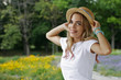 © Dinkors - Girl in hat on vacation in park