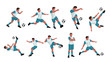 © ifh85 - soccer player colored set