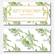 © Annakristal - Premium Gift Voucher, gift card. Template for beauty salon, spa, shop, invitation. Vector illustration.