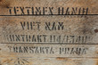 © Space Creator - Rustic rough wood texture with black text
