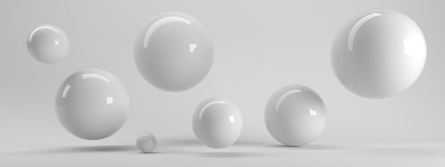 Naklejka obraz nowoczesny 3d zabawa piłka