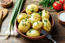 Young Potato With Vegetables