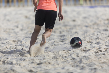 Wall Mural - Football plage