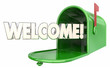 © iQoncept - Welcome Mailbox Message New Resident Greeting 3d Illustration