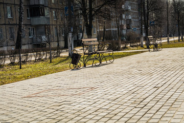 Canvas Print - City Park Road