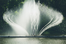 Fountain In The City Park