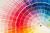 Fototapeta Tęcza - Color palette, samples of various paint