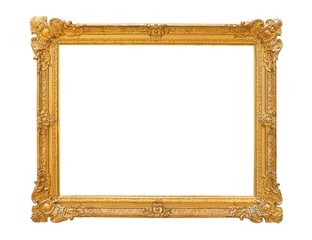 Wall Mural - Gold frame for paintings, mirrors or photos