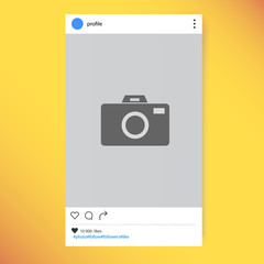 Wall Mural - Social network post place