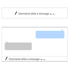 Wall Mural - online on social networks. box online chat
