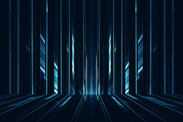 Wall Mural - abstract digital science fiction futuristic background