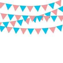 Bunting Flag Decoration Isolated Vector