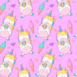 © SweetRenie - Seamless pattern with unicorns