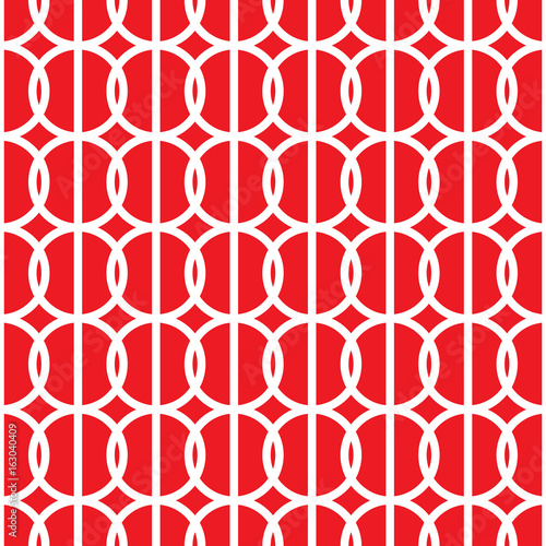 Simple repeating texture with circles and vertical stripes. Vector seamless p...
