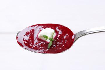 Poster - beetroot cream soup