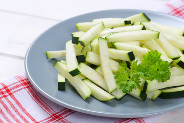 Sticker - zucchini cut into strips