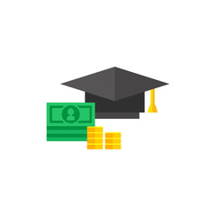 Poster - Education costs concept icon