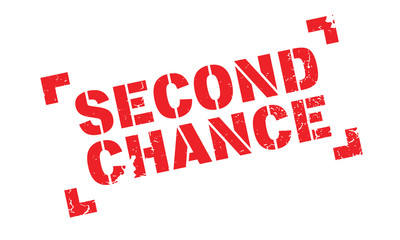 Wall Mural - Second Chance rubber stamp. Grunge design with dust scratches. Effects can be easily removed for a clean, crisp look. Color is easily changed.