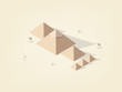 illustration isometric vector graphic design concept of the great pyramid giza of egypt