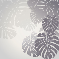 Naklejka dżungla wzór tropikalny roślina
