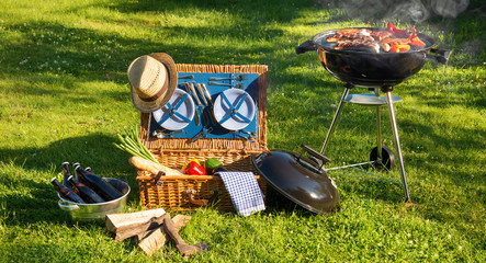 Wall Mural - Barbecue picnic