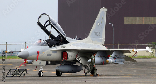 A Pilot Walks Past A Fa 50 Fighter Jet During The 70th